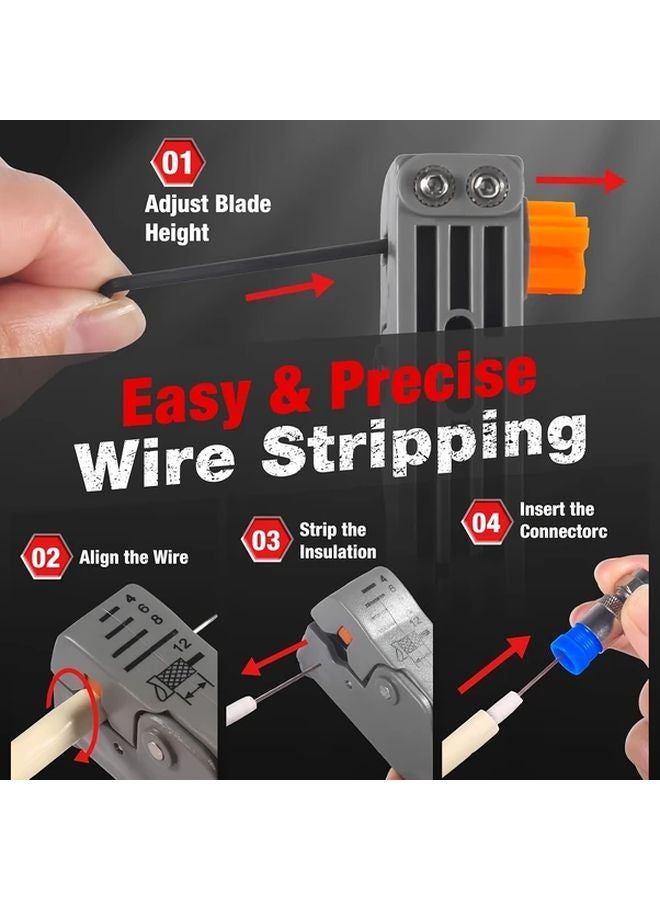 Coax Cable Crimper Pliers Set For RG6 RG59 RG11 Connectors Satellite TV Network - Image 4