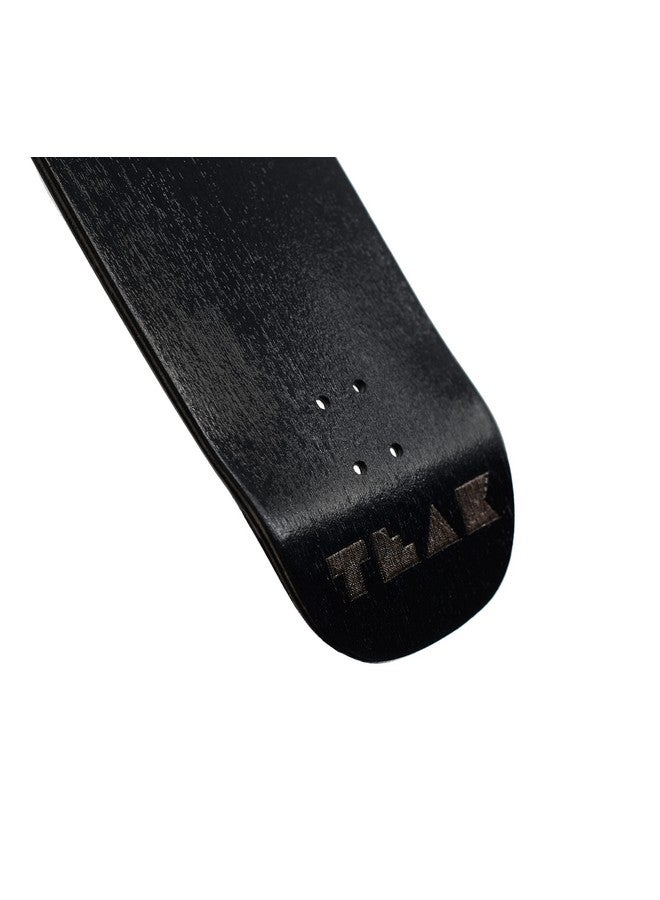 Teak Tuning Prolific Wooden Fingerboard Deck, 33.5Mm X 96Mm Boxy Shape - Black Mamba - 5 Ply With Custom Color Matching Mid Ply - Includes Prolific Foam Tape - Image 2