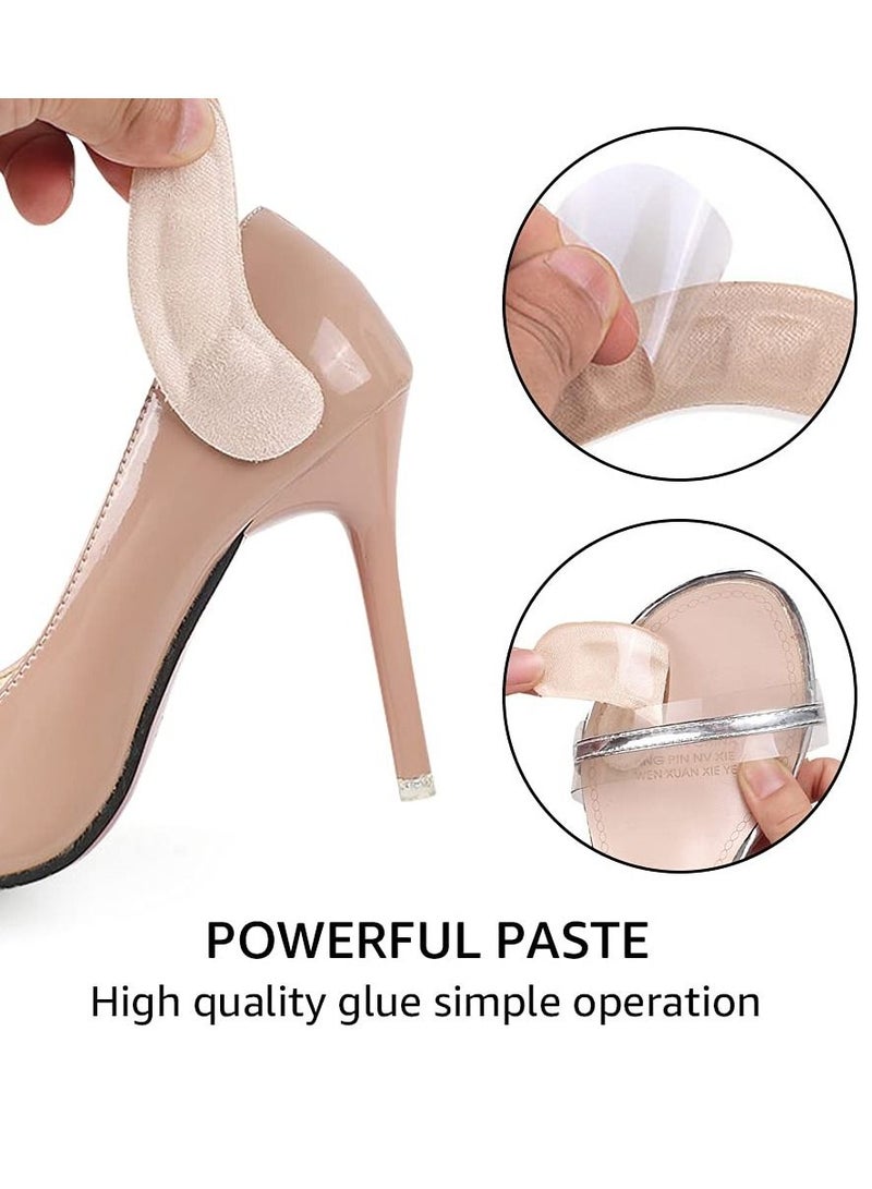 SYOSI High Heels Forefoot Pad 3 Pairs Women's Anti Slip Foot Pad High Heels Anti Abrasion Patch with Adhesive Sweat Absorbent Breathable Foot Patch Pain Relief Toe Pad Toe Pad (Clear + Black + Beige) - Image 5