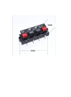 UHcom UHcom 4 pin Red and Black Spring Push Type Loud speaker wire Audio Terminal Board Connector  - Image 3