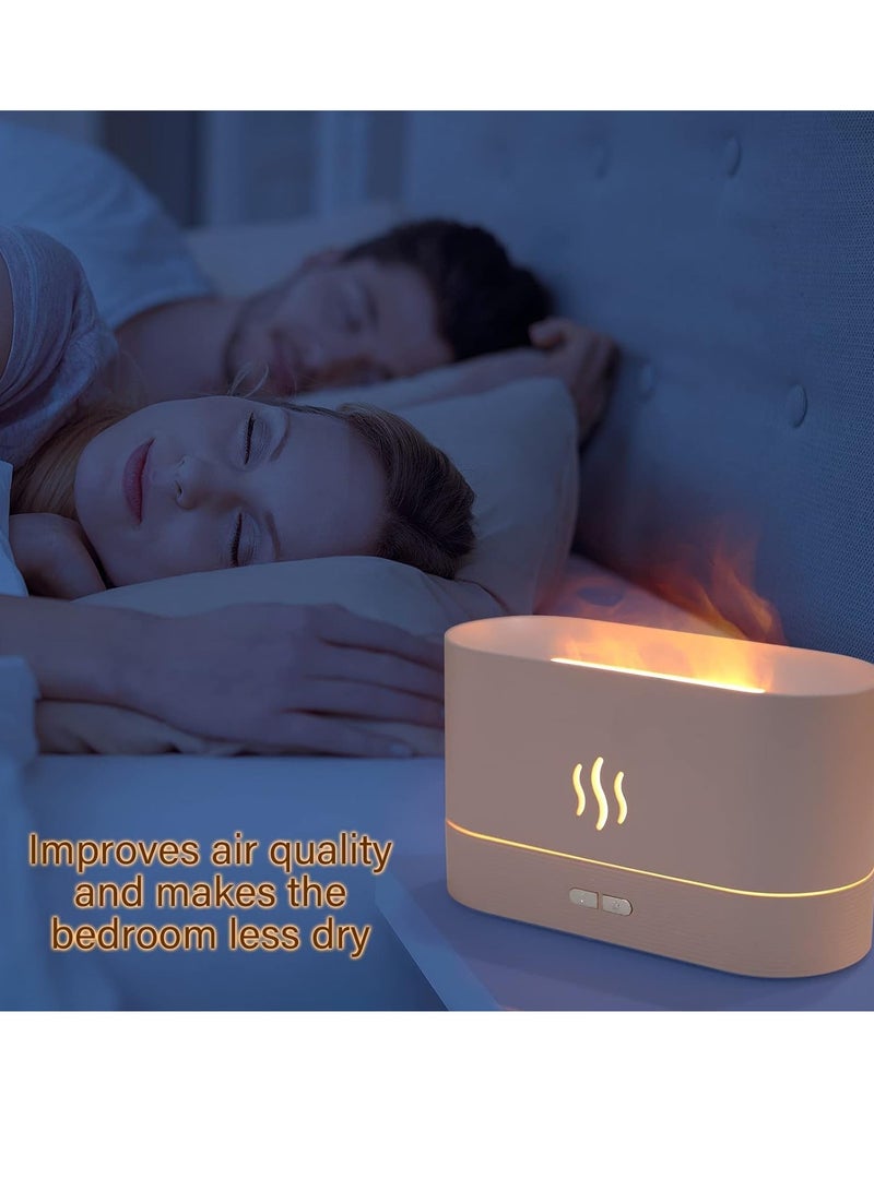 Humidifier,Flame Air Diffuser,Essential Oil Diffuser With Flame Light,Quiet Aroma Air Diffusers With Auto Shut-off Protection, - Image 4
