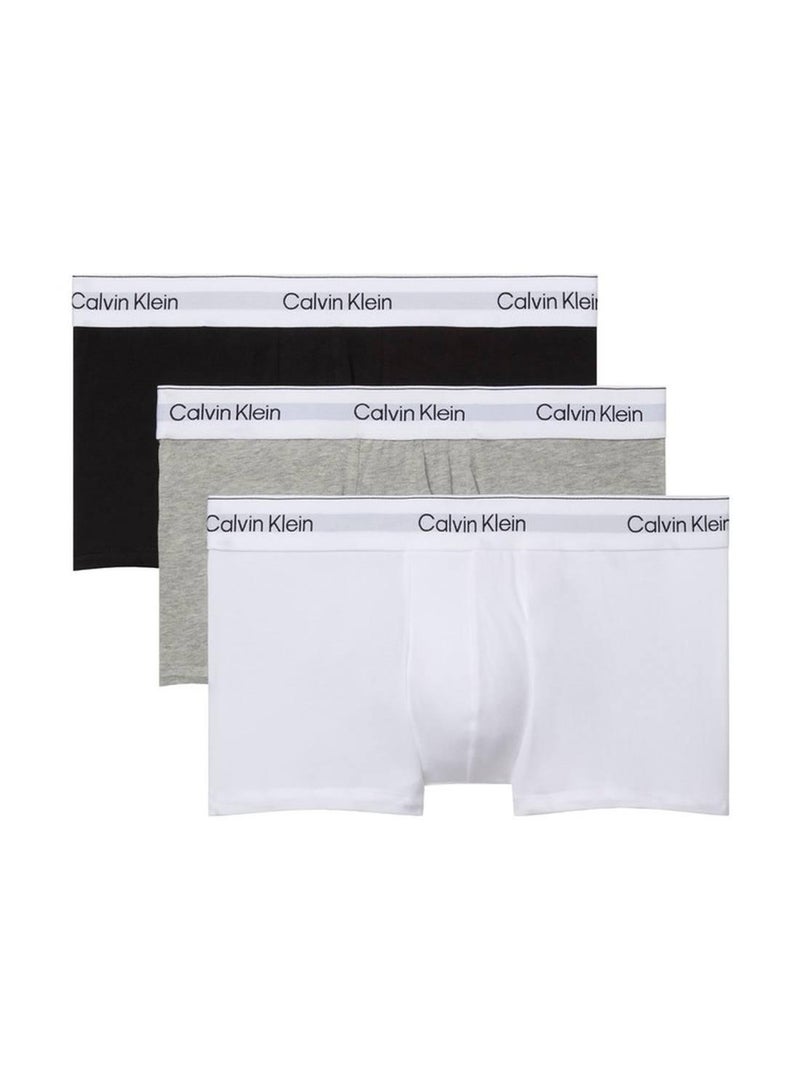 طقم سراويل داخلية قصيرة بخصر منخفض من تشكيلة Icon Cotton Stretch من 3 قطع