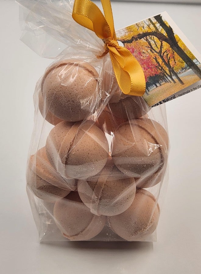 Spa Pure Pumpkin Spice Bath Bombs - USA Made with Shea Butter, Ultra-Moisturizing, Great for Dry Skin (14 Count) Pack of 1 - Image 1