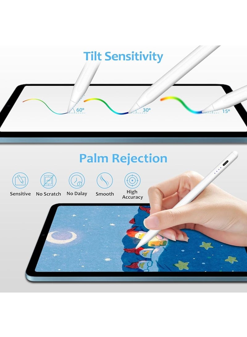 Denx Universal Stylus Pen for Tablets and Smartphones, Supports Windows, iPhone and Android, White  - Image 3