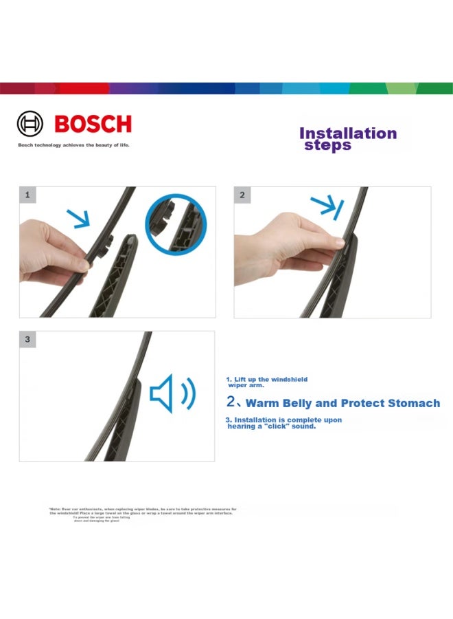 Bosch Rear Wiper Blade, Rear Window Wiper, 14 - Image 2
