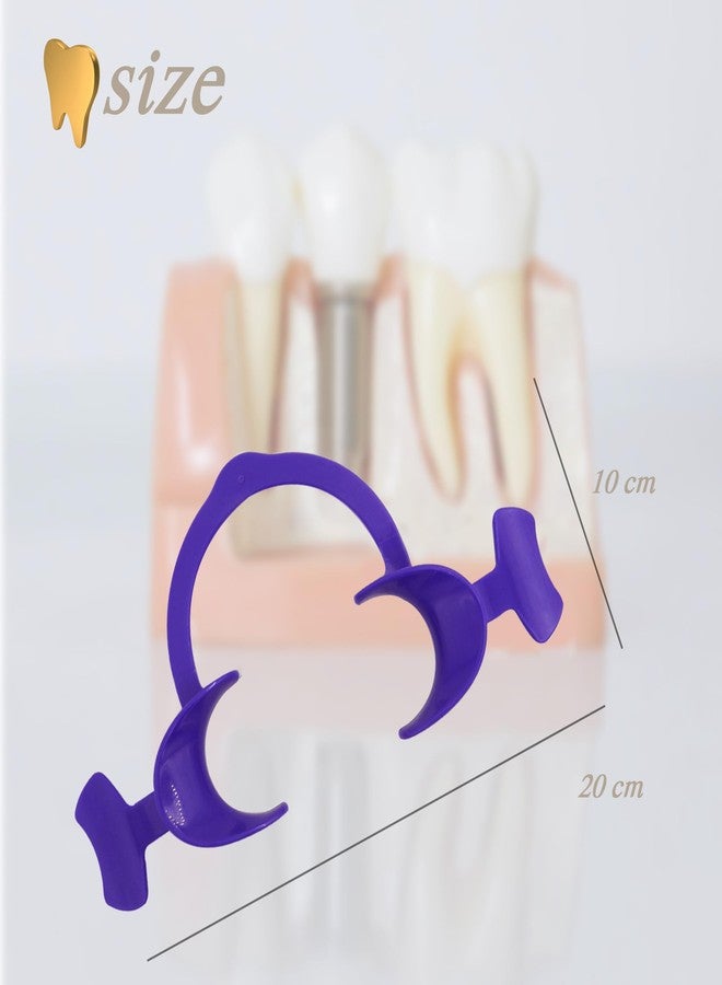 Dentosmile Flexi Eco Cheek Retractors Mouth Opener with Wings in Purple Colour - Large (10) - Image 4