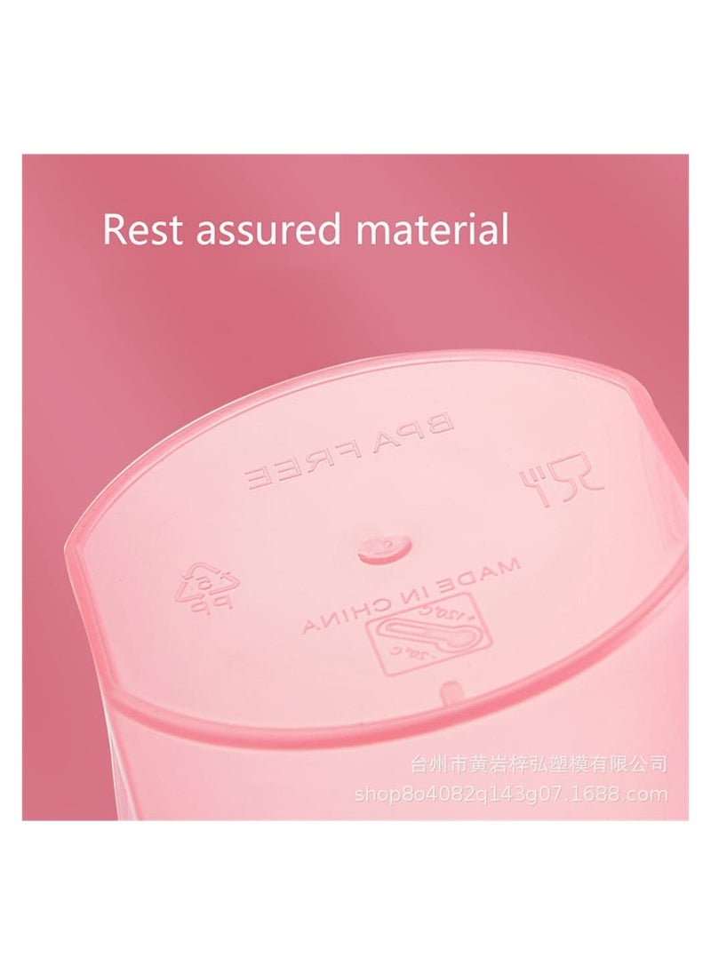 SYOSI - Sports Water Bottle, BPA-Free Protein Shaker Cup, Dishwasher Safe Sports Supplements Shakers, Multi-Function Leakproof Durable Shake Blender Cup with Snap-Fasten Cap, 400 Ml Capacity, Pink - Image 1
