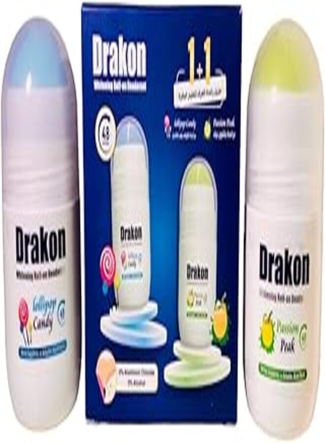 Dracon deodorant 2 pieces for skin lightening
