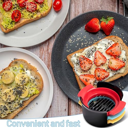 Potency Egg Slicers 4-in-1 Stainless Steel Wire Material, Suitable for Slicing Various Fruits Such as Boiled Eggs, Strawberries, Kiwifruit, etc - Image 4