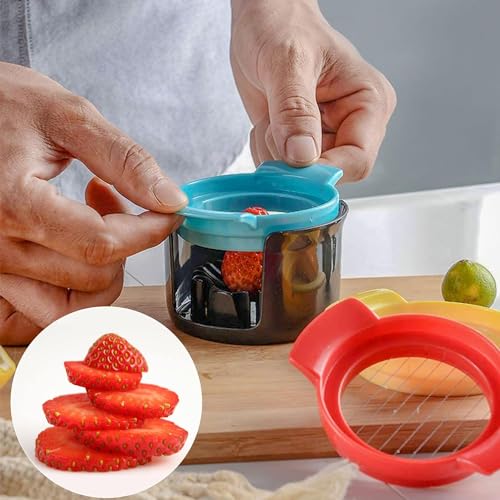 Potency Egg Slicers 4-in-1 Stainless Steel Wire Material, Suitable for Slicing Various Fruits Such as Boiled Eggs, Strawberries, Kiwifruit, etc - Image 5