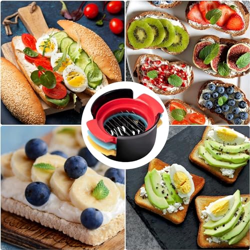 Potency Egg Slicers 4-in-1 Stainless Steel Wire Material, Suitable for Slicing Various Fruits Such as Boiled Eggs, Strawberries, Kiwifruit, etc - Image 3