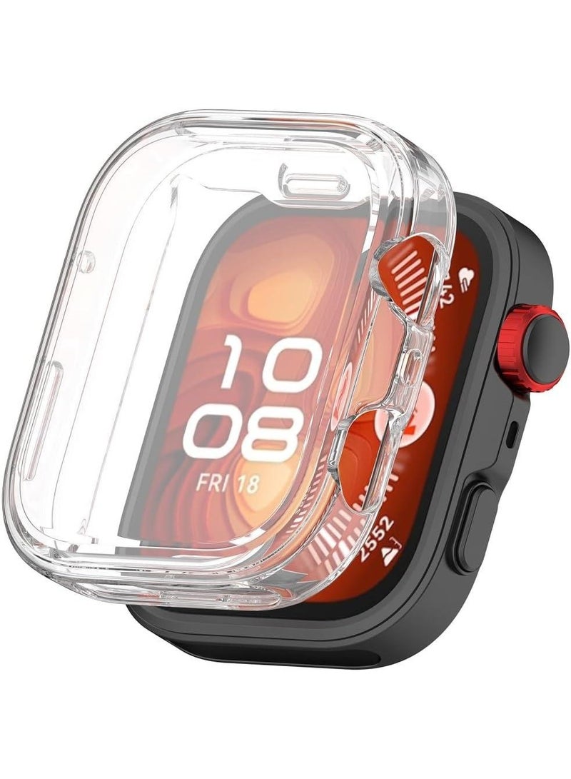 Huawei Fit 4 Protective 360 Case Flexible TPU Case Soft Frame Shock Resistant - Clear