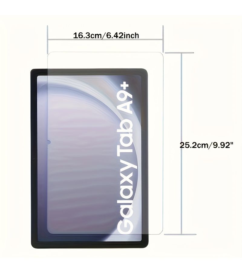 Pack Of 2 Specifically Designed Tempered Glass Screen Protector For Samsung Galaxy Tab A9 8 7 Inch 2023 X110 X115 9H Hardness Bubble Free Scratch Resistant Impact Resistant High Transparency Easy Installation Device Care Glossy Surface - Image 3