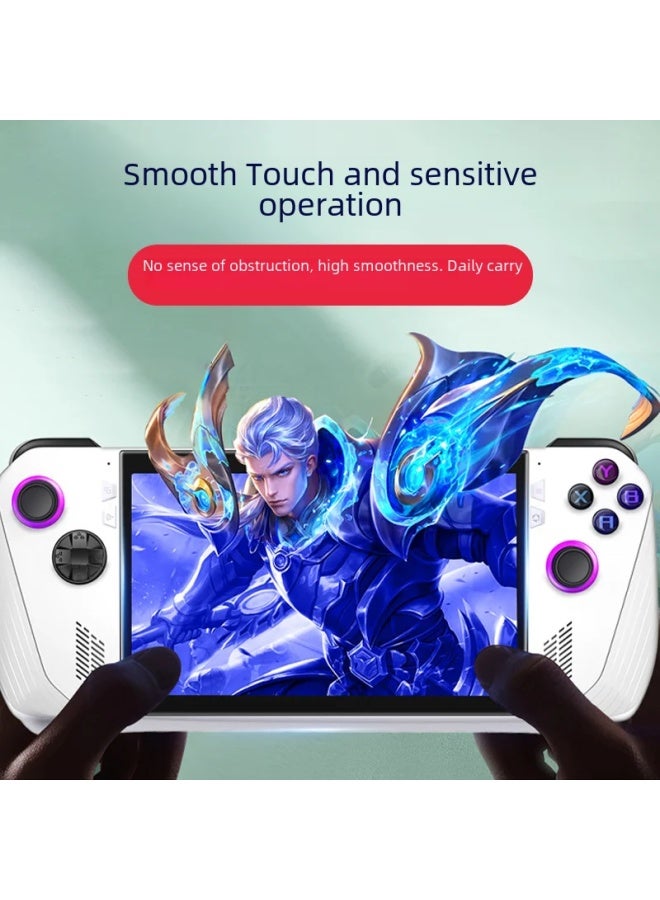 High Definition Tempered Glass Screen Protector For Asus Rog Ally Handheld Gaming Console Anti-scratch Anti-fingerprint-Color:9H Tempered Film High-definition Quality Version  Two-piece