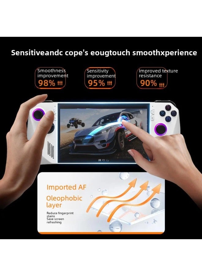 High Definition Tempered Glass Screen Protector For Asus Rog Ally Handheld Gaming Console Anti-scratch Anti-fingerprint-Color:9H Tempered Film High-definition Quality Version  Two-piece