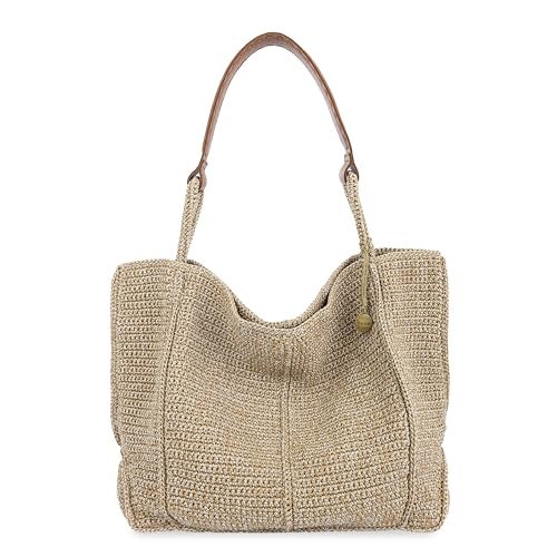 The Sak Los Feliz Large Tote Bag - Hand Crochet Handbag With Stylish Design For Everyday - Roomy, Durable, Lined Purse With Shoulder Bag Strap, Zipper Pocket for Tavel, Beach Bag - Image 1