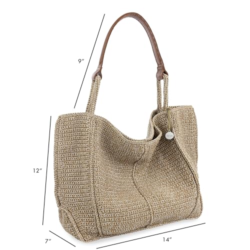 The Sak Los Feliz Large Tote Bag - Hand Crochet Handbag With Stylish Design For Everyday - Roomy, Durable, Lined Purse With Shoulder Bag Strap, Zipper Pocket for Tavel, Beach Bag - Image 2