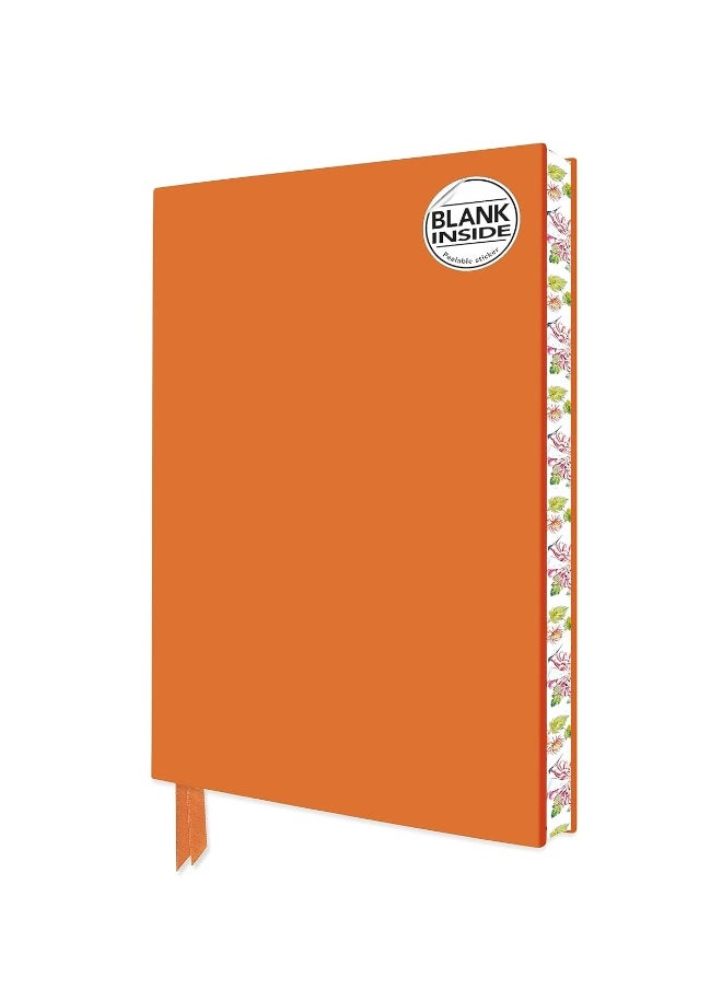 Orange Blank Artisan Notebook (Flame Tree Journals 