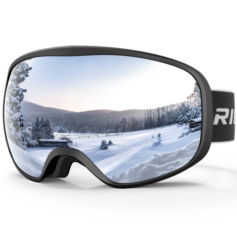 RIOROO Kids Ski Goggles, Toddler Snowboard Goggles For Boys Girls Aged 3-14, 100% UV Protection OTG Ski Goggles - Image 1
