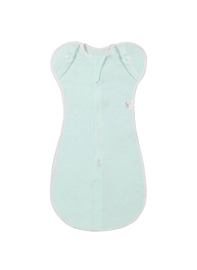 Generic Swaddle Blanket Sleeping Bag, Newborn Wearable Sleeping Bag Fit Sedative Startle Reflex Better Sleep, Suitable for Baby Girls and Baby Boys From 0-6 Months - Gray（M） 