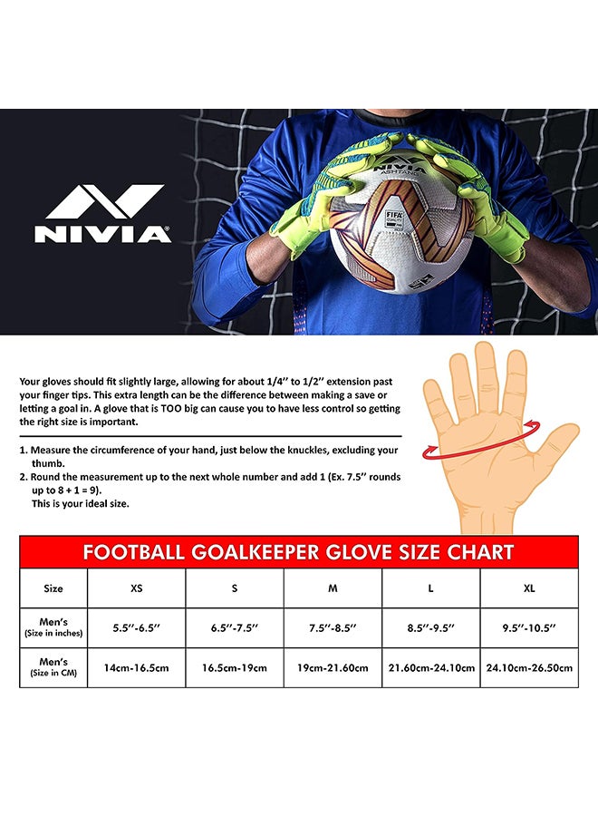 Nivia Force Goalkeeper Hand Gloves with Grip | for Men & Women | for Football, Soccer goalkeeping - Image 3