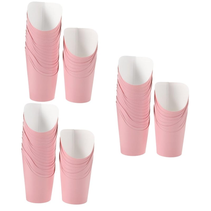 3 Pack Disposable French Fry Cups Paper Snack Holders For Popcorn Candy Desserts - Image 2