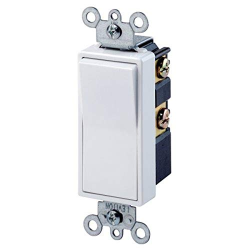 Leviton 5604-2W 15 Amp, 120/277 Volt, Decora Rocker 4-Way AC Quiet Switch, Residential Grade, Grounding, White - Image 2