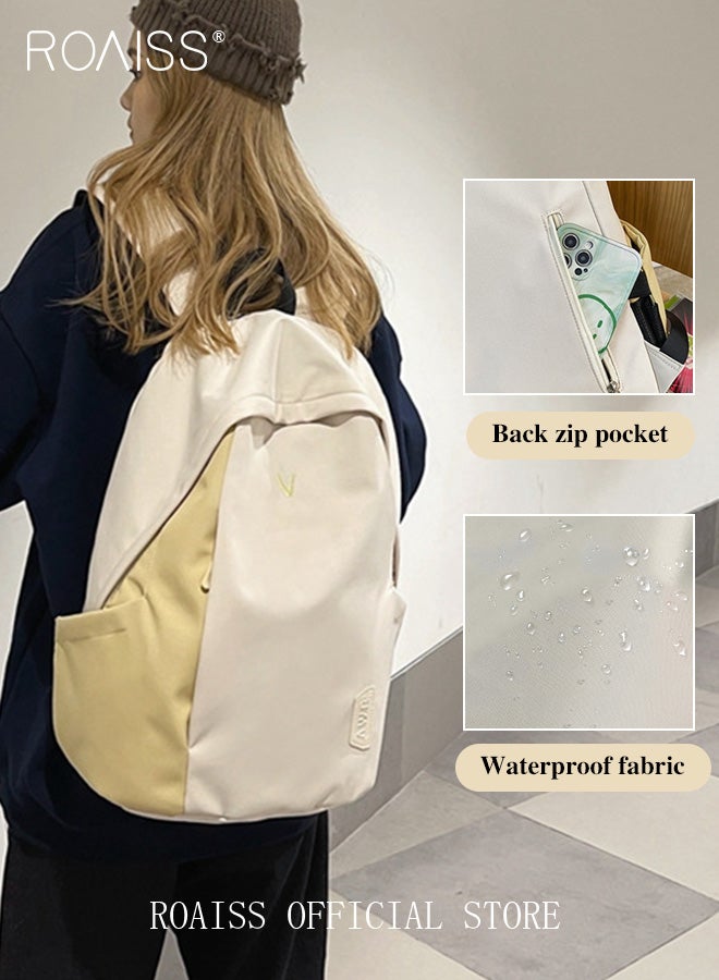 رويس حقيبة ظهر للجنسين مزودة بسحاب، تتميز بسعة كبيرة وتصميم مناسب للطلاب والمسافرين. خفيفة الوزن ومريحة، مع جيوب متعددة الطبقات، وإغلاق بسحاب سلس، ومصنوعة من مادة متينة مقاومة للماء. مثالية للتنقلات اليومية إلى المدرسة والرحلات الخارجية. - Image 5