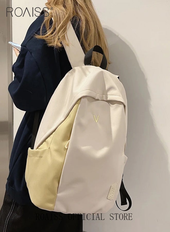 رويس حقيبة ظهر للجنسين مزودة بسحاب، تتميز بسعة كبيرة وتصميم مناسب للطلاب والمسافرين. خفيفة الوزن ومريحة، مع جيوب متعددة الطبقات، وإغلاق بسحاب سلس، ومصنوعة من مادة متينة مقاومة للماء. مثالية للتنقلات اليومية إلى المدرسة والرحلات الخارجية. - Image 1