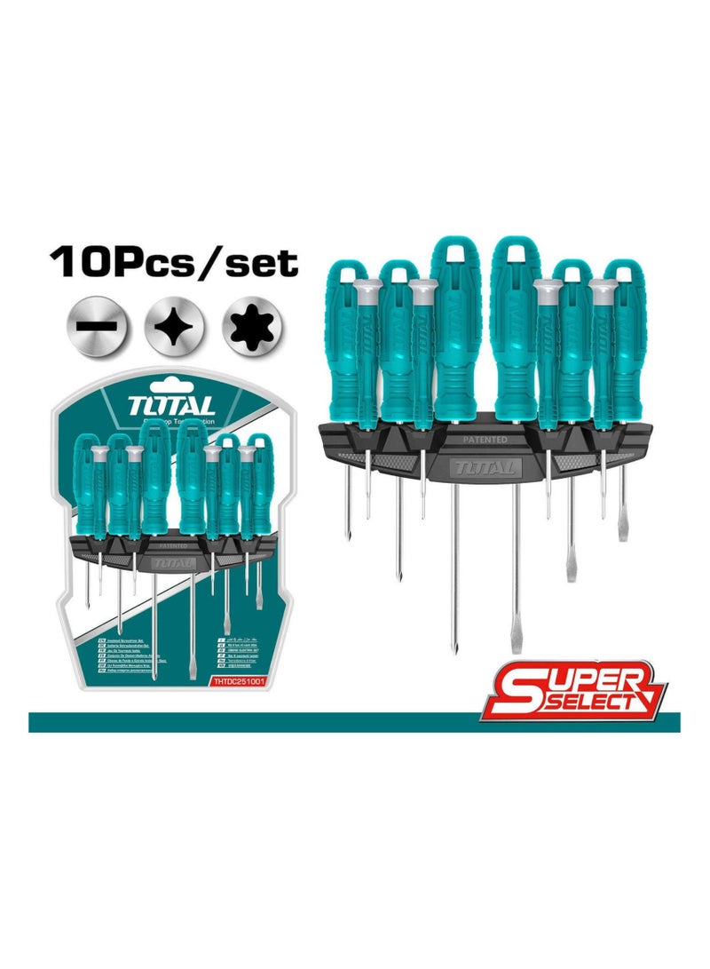 توتال مجموعة مفكات براغي دقيقة من 10 قطع THTDC251001 - Image 3