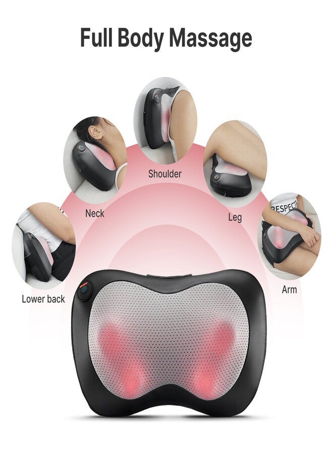 PUREHEAL وسادة تدليك PUREHEAL مع تدليك شياتسو عميق ووظيفة تسخين لتخفيف آلام العضلات - أسود - Image 3