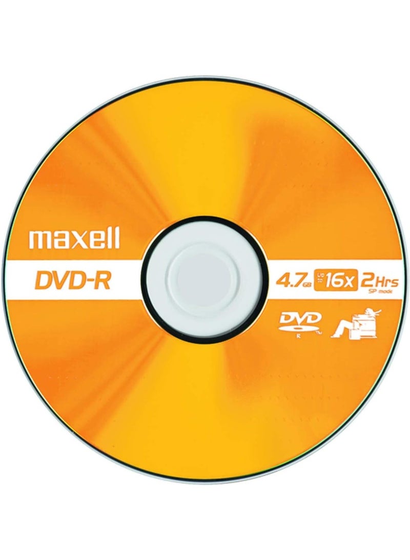 Maxell Maxell 638011 Superior Archival Life Metal Azo Dye Construction Write Once Format DVD-R 4.7 Gb Spindle 50 Disc Pack - Image 2