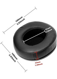 erorex 1 Pair Protein Leather Ear Cushions Compatible With Audio Technica Ath M50 Shure Srh440 Koss Dj100 Takstar Earphones Ear Pads  - Image 3