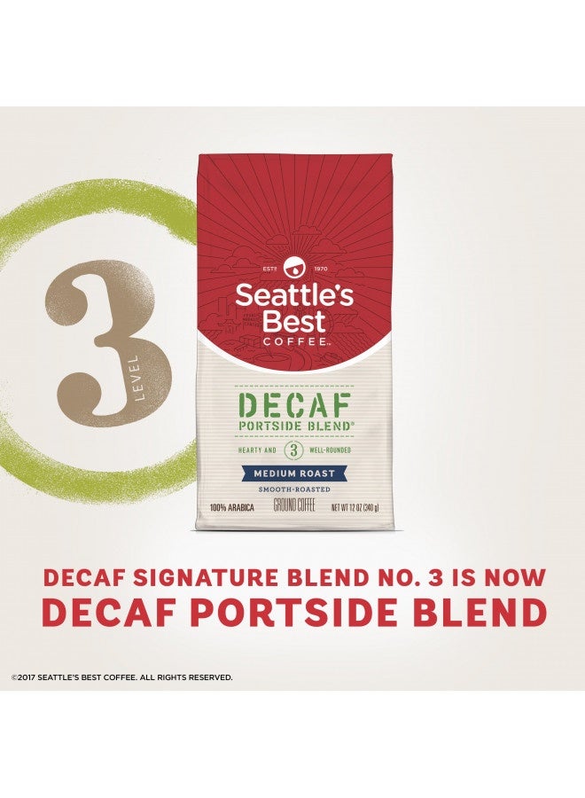 Seattle's Best Coffee Seattle'S Best Coffee Decaf Portside Blend (Previously Signature Blend No. 3) Medium Roast Ground Coffee, 12-Ounce Bag  - Image 4
