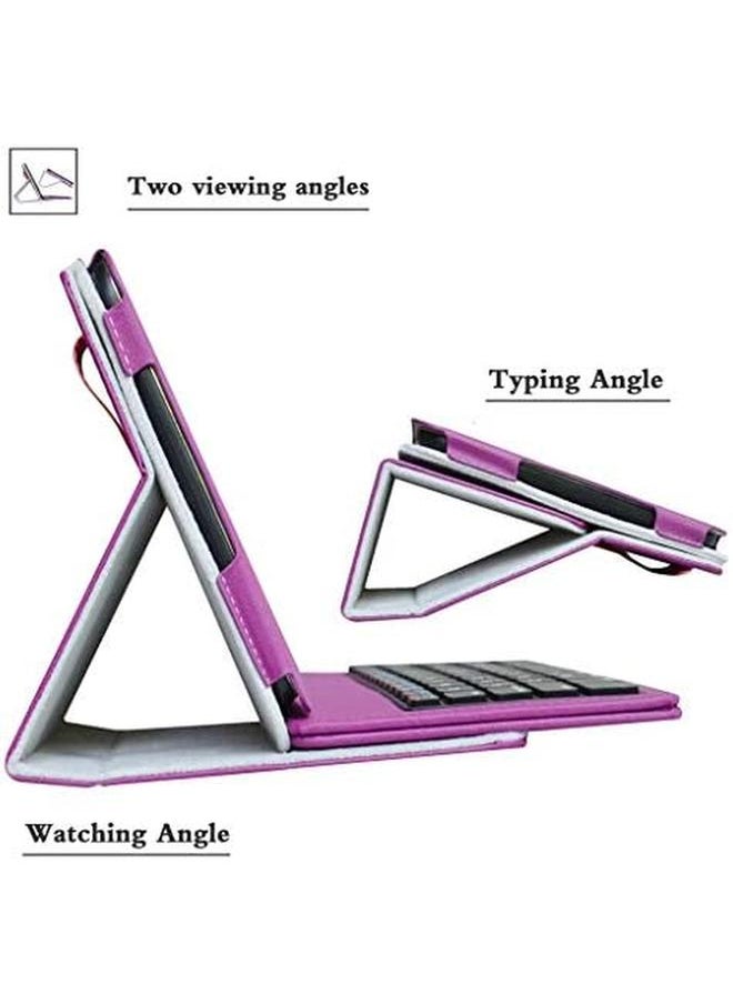 T Mobile For G Pad X2 8.0 Plus Case Mama Mouth Slim Stand Pu Leather Cover With Romovable Wireless Keyboard For Lg G Pad X2 8.0 Plus V530 Sprint G Pad F2 8.0 Lk460 Tablet Purple