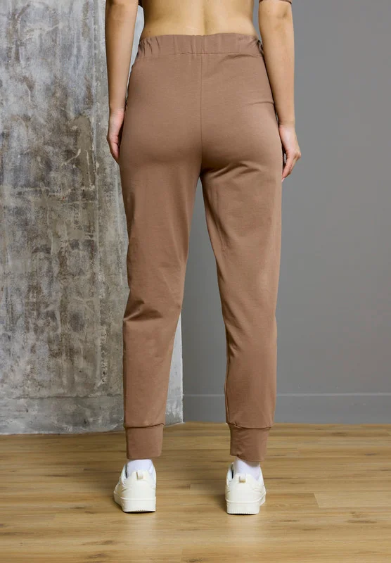 Thouq Tapered Hem Contrast Label Joggers