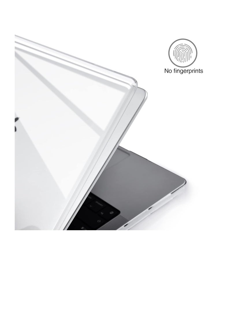ماركة غير محددة حافظة متوافقة مع ماك بوك برو 16 بوصة M3 A2991 M2 A2780 M1 A2485 موديل 2024-2021 إصدار غطاء بلاستيكي صلب شفاف كريستالي  - Image 2