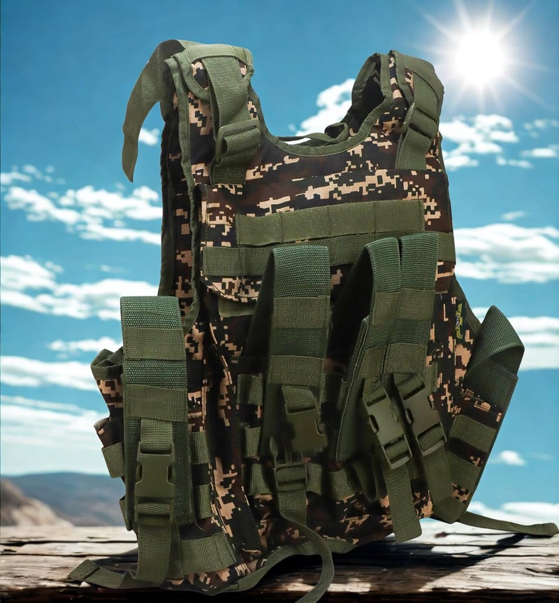 AZAD سترة تكتيكية للجيش مع منظم للأشياء وجيوب - Image 5