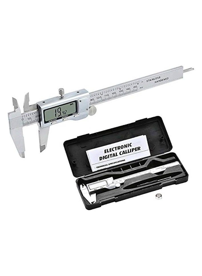 PROMASS Stainless Steel Digital Vernier Caliper Micrometer Electronic Tool (6in, 150 mm)  - Image 2