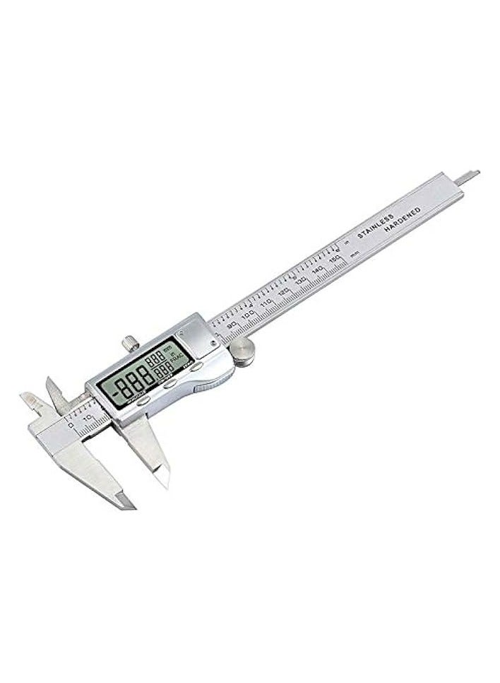 PROMASS Stainless Steel Digital Vernier Caliper Micrometer Electronic Tool (6in, 150 mm)  - Image 3