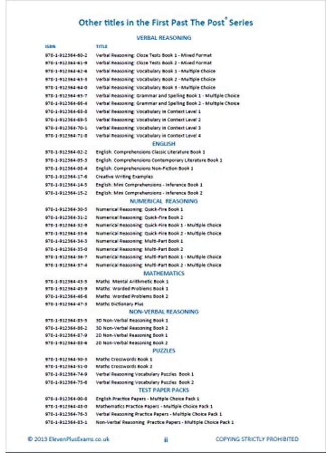 11+ Essentials Verbal Reasoning: Cloze Tests Book 1 - Image 2