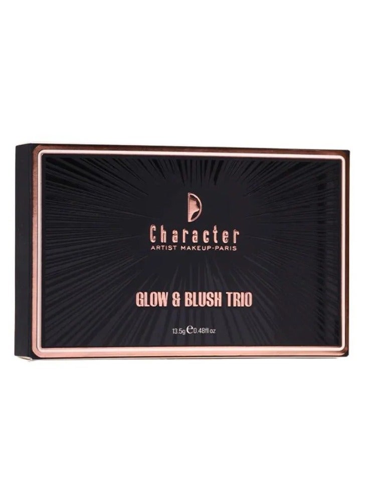 Character Glow & Blush Trio Highlighter And Blush Palette Travel Friendly (CGT003) - Image 4