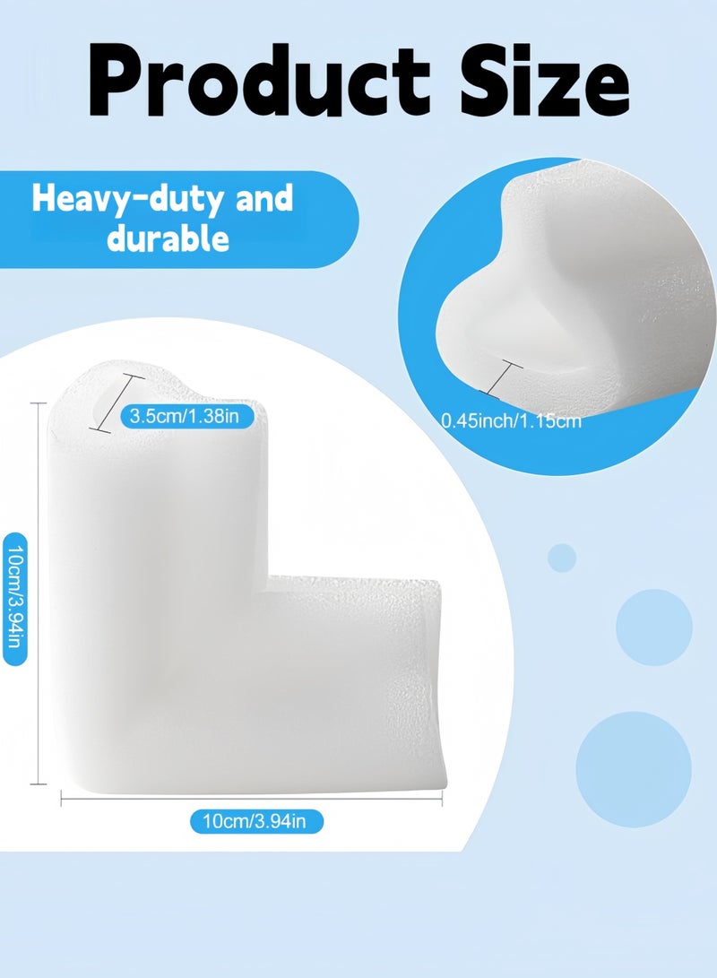 12 قطعة واقيات زوايا من الرغوة السميكة ، مواد تغليف سميكة على شكل حرف L لتبطين حواف الأثاث ، لحماية زوايا إطارات صناديق التلفزيون ذات المرايا المتحركة ، لشحن صناديق الصور والأعمال الفنية - Image 2