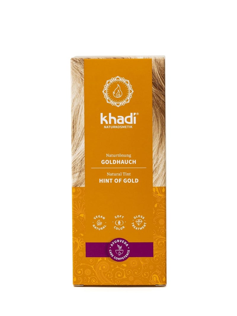 khadi Ayurvedic Natural Hair Color 100 herbal vegan PPD  chemical free certified natural cosmetics for healthy hair HINT OF GOLD 1 Pack 1 x 35oz