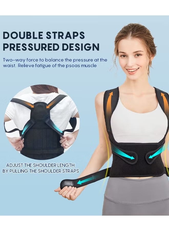 Posture corrector High quality resin strap for men and women, back support and posture corrector, back straightener, posture corrector, scoliosis and hunchback corrector, back pain corrector, spinal - Image 3