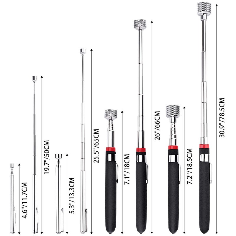 Awpeye Magnetic Pick Up Tool 4 Pack, Telescopic Magnet Stick (1.5LB 3LB 10LB 15LB) Birthday for Men, Dad, Husband, Christmas for Men Him Stocking Stuffers, Boyfriend Husband Dad Present - Image 2