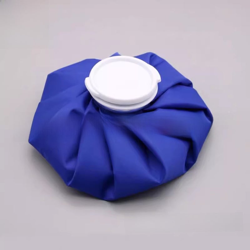Cloth ice bag ice pack ice cube physiotherapy sports cooling hot and cold bag knee water injection repeated use pure blue icebag(6 inch pure blue) - Image 2