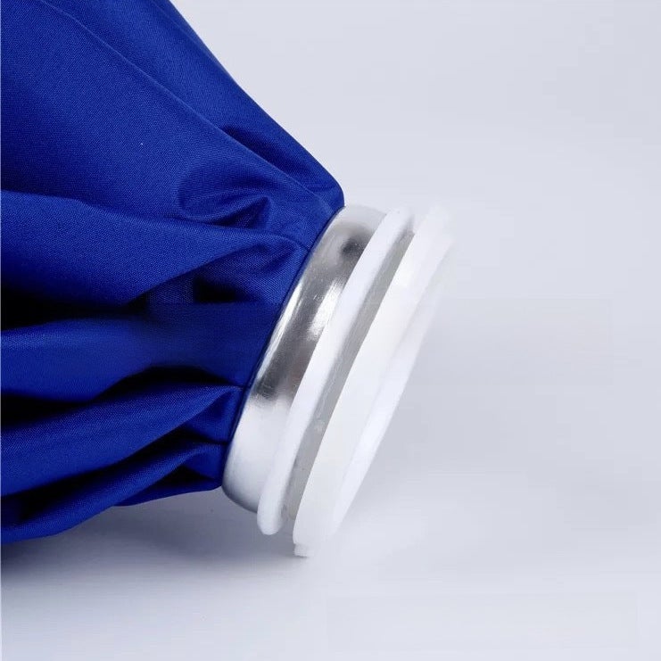 Cloth ice bag ice pack ice cube physiotherapy sports cooling hot and cold bag knee water injection repeated use pure blue icebag(6 inch pure blue) - Image 5