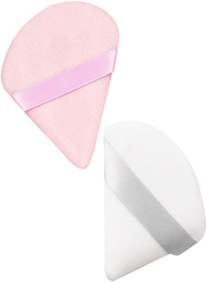 Calitate24 6 Pieces Powder Puff Soft Face Triangle Makeup Puff for Loose Powder Body Cosmetic Foundation Sponges Beauty Blender Makeup Tool Multicolors - Image 2