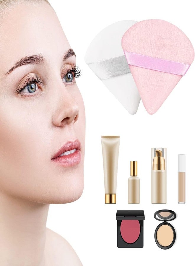 Calitate24 6 Pieces Powder Puff Soft Face Triangle Makeup Puff for Loose Powder Body Cosmetic Foundation Sponges Beauty Blender Makeup Tool Multicolors - Image 4